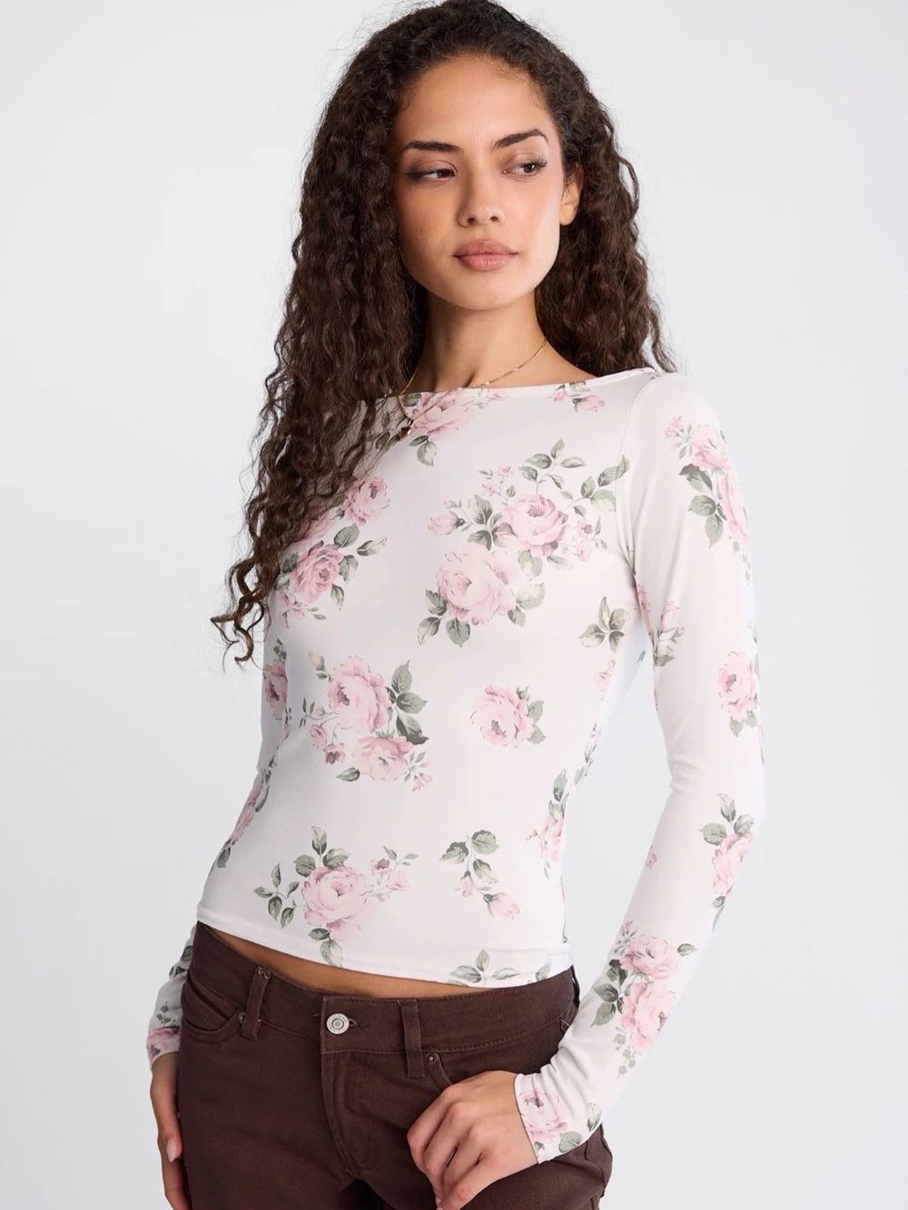 NWT S Boatneck Stretch-Knit Top